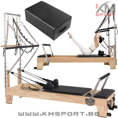Реформър пилатес легло с кула KMSPORT